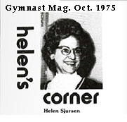 Helen Sjursen - 1975 Gymnast Magazine